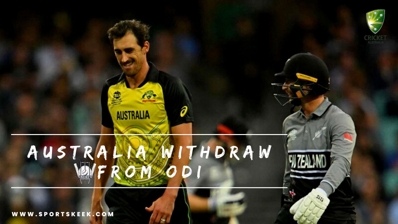 Australia withdraws from the One-Day International (ODI)